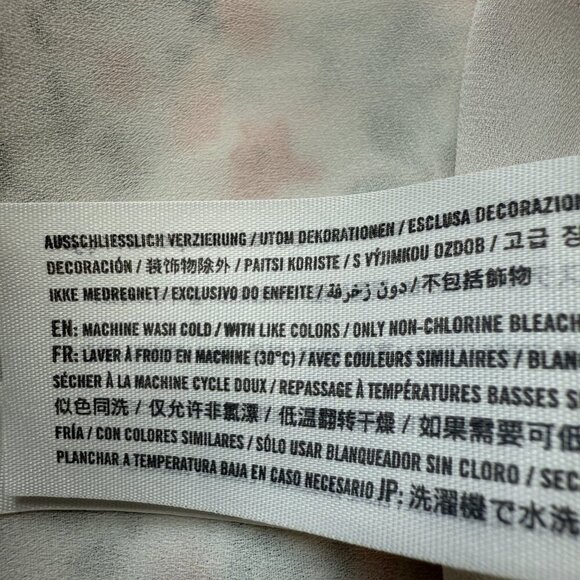 Abercrombie & Fitch Floral Dainty Mini Dress Women's Small White Cottage Boho - Picture 15 of 15